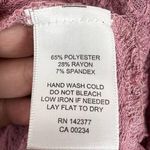 Lord and Taylor NWT  Mauve Waffle Knit Cold Shoulder Oversized Top Size Large Photo 6