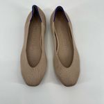 Rothy's  Women’s The Flat Size 6.5 Rounded-Toe Portobello Tan Brown Neutral Woven Photo 3