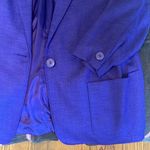 Nordstrom TOWN SQUARE Purple 2-Pocket Lined Blazer Jacket EUC M 90s Preppy Heathers Classic Photo 5