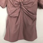 New York & Company Womens Top 4 Twisted Front Business Career Office Siren Chic Pink Photo 3