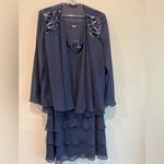 Slny  Midnight Blue Layered Dress Photo 1