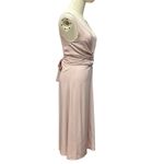 Aritzia Wilfred Women’s XS Darcell Dress Sleeveless Crisscross Belt Minimalist Pink Photo 3