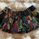 Camouflage micro Skirt Black Size XS Photo 0