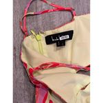 Nicole Miller  Fearless Floral Maxi Dress size Small Pink Multi Photo 5