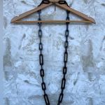 Rara Avis by Iris Apfel Resin Chain Link Necklace (Black) Black Photo 2