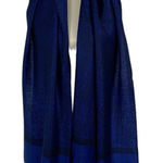 Pashmina  Blue Viscose Fringe Wrap Shawl Scarf Lightweight Soft Photo 0