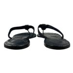 Gucci Interlocking GG Logo Thong Sandal Slide Black Gold Size 41 Photo 6