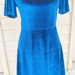 FATE. BY LFD BLUE VELVET LIKE DRESS M Photo 3