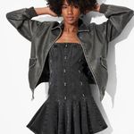 Wild Fable  Mini Denim Dress Strapless Photo 0