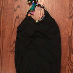 NWOT Hapari Blouson Tankini Halter Swim Top Black Photo 1