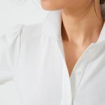 Tuckernuck White Pique Puff Sleeve Peggy Polo Photo 3