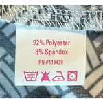 Julie Brown NYC Geometric Wrap Dress Surplice Tie Knee Length S Black/White Photo 4