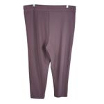 Joie  Mauve Purple Drawstring Waist Straight Leg Stretchy Casual Pull On Pants L Photo 1