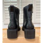 Steve Madden Ruthy Black Leather Boots Size 8 NWOB Block Heel Stylish Trendy Photo 9