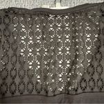 Calvin Klein Crochet Shoulder Tunic Black Cover Up Dress Photo 9