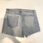 REWASH  half patterned/stripped jeans shorts Photo 1