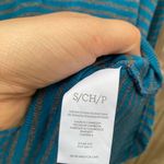 CAbi  Style 4191 Teal Striped Riff Hoodie Long Sleeve T Shirt Small Photo 2