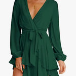 Emerold long sleeve dress Deep V Photo 0