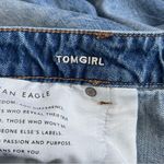 American Eagle  Tom Girl Women’s Jeans Size 14 Cotton
High Rise Button Fly Blue Photo 6