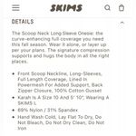 SKIMS  All-In-One Scoop Neck Long Sleeve‎ Jumpsuit size XL Photo 7