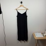 Gap  Women’s Tie Back Cami Midi Dress in Black Size S Photo 3