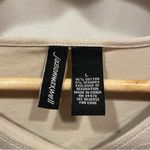 Jason Maxwell Y2k light tan embroidered bling stretchy v-neck short sleeve top  Photo 5