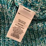 cupio NWT  Size M Scoop Neck Sleeveless Cotton Teal Heather Knit Vest Top Cotton Photo 10