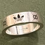 Gucci x Adidas Engraved Interlocking G Ring Ag 925 Photo 6