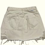 Boyish by Her Corey Distressed Denim Skirt in Rosemary’s Baby Cream Color 26 Size undefined Photo 2