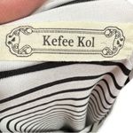 Kefee Kol Nursing Poncho‎ Cover Up Black White Stripes Photo 2