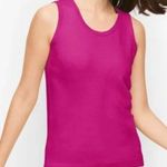 Talbots Woman Plus Size Solid Magenta Raspberry Pink Sleeveless Work Tank Blouse Photo 0