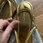 Talbots  Golden Sandals Women Size 8M Shoes Footwear Summer Yellow Fashion Photo 1