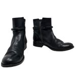 Frye Melissa Seam Short Boots Leather Black Size US 6 Photo 6