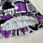 City Triangles Vintage  Bubble Dress Womens S Y2K Purple‎ Geometric Abstract Chic Photo 6