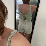 BDG White Denim Shorts Photo 4