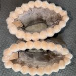These Three Boutique Nude/tan/cream color platform Fur boot Photo 7