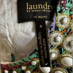 Laundry by Shelli Segal  Dress Brunch Shower Paisley Beaded Halter Preppy Photo 6