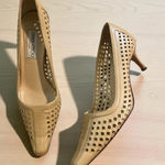 Jimmy Choo Authentic perforated leather kitten heels tan Photo 0