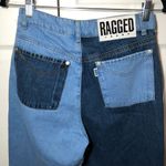 The Ragged Priest NWT  Quarter Panel Frayed Mom Colorblock Jeans Size 28 Photo 9
