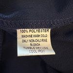 Full Moon Cheryl Maternity Tie Front Blouse in Navy size 2X Laser Cut Out Floral Blue Photo 12