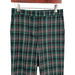 Ann Taylor Green Plaid Pants Cuffed Ankle Preppy Smart Casual Size 0 Photo 1