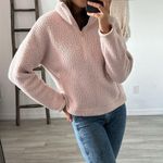 J.Crew Womens Pullover Fleece Sherpa Polartec Half-zip Pink Size Small Photo 3