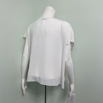 ZARA  white embellished blouse Photo 4