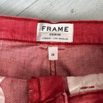 frame denim FRAME Faded Red Denim Mini Skirt Size 26 Photo 5