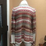 Kensie  open cream and orange cardigan Photo 2