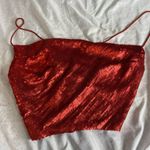 ZARA  sequin red top  Photo 0