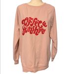 Wildfox Coffee & Sunshine Crewneck Sweatshirt Size Medium Photo 1