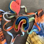 Shan, Ruffle Multi Color Triangle Bikini Top Photo 1