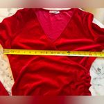 NWOT Guberry Elegant Red Velvet Wrap Dress Women’s Sz L Size L Photo 3