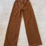 Madewell NWOT‎  Jeans Womens Size 23 Emmett Wide-Leg Boho Dried Acorn Pants Photo 0